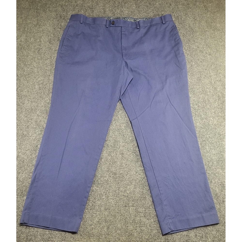Lauren Ralph Lauren Blue Flat-Front Classic Chino Dress Pants Men's Size 42Wx30L